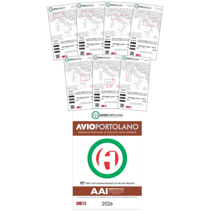 Italy charts + Avioportolano (ENGLISH EDITION)